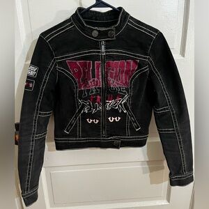 True Religion Women’s Denim Moto Jacket